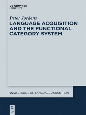 cover image of Language Acquisition and the Functional Category System